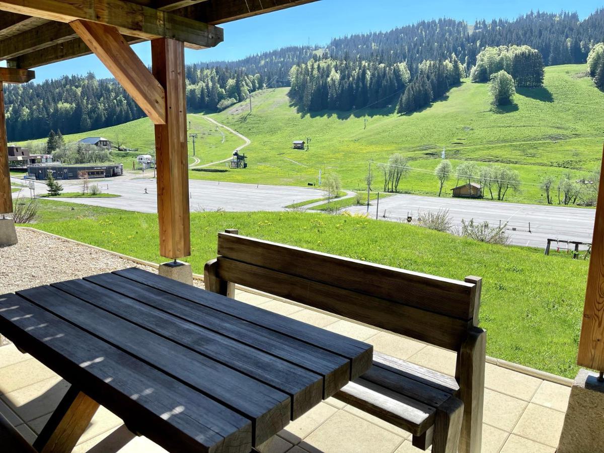 Gite Avec Terrasse Et Belle Vue - Chaletnelda Com Lamoura Exterior photo